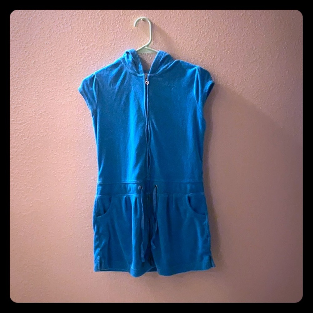 A light blue bathing suit cover from Justice.